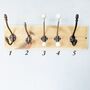 Farrow And Ball Hague Blue Coat Rack With Ceramic Ball Top Hooks, thumbnail 2 of 6