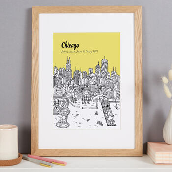 Personalised Chicago Print, 9 of 10