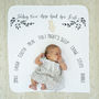 Personalised Baby's First Milestones Blanket, thumbnail 4 of 6