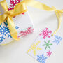 Colourful Snowflake Christmas Gift Wrap Set, thumbnail 2 of 4