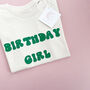 Birthday Girl Milestone T Shirt, thumbnail 2 of 3