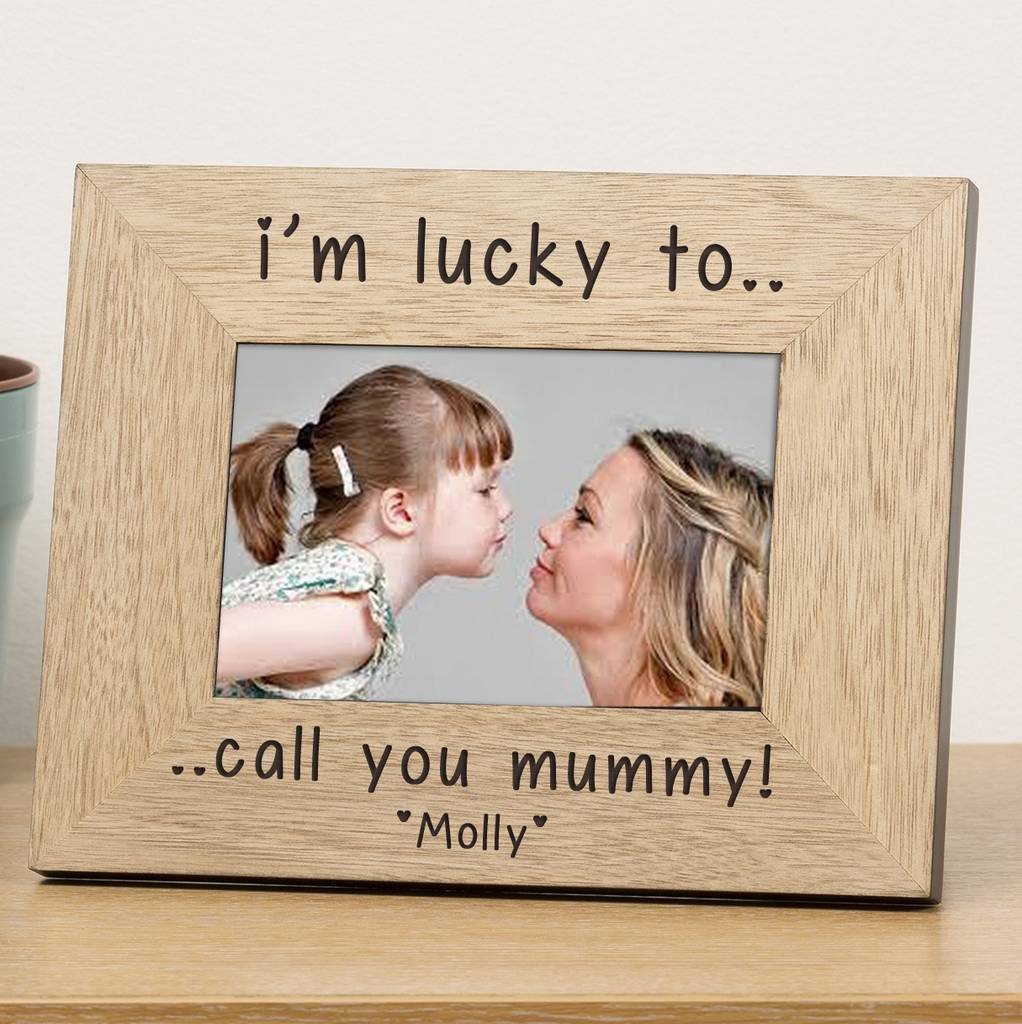 personalised photo frame for mummy by babyfish