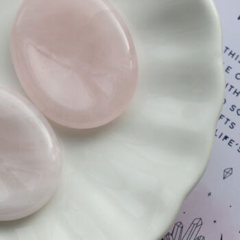 Rose Quartz Worry Stone For Comfort And Love, 2 of 3