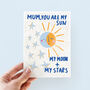 Sun, Moon And Stars Mother's Day Card, thumbnail 1 of 4
