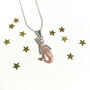 Sterling Silver And Rose Gold Plated Mermaid Necklace, thumbnail 2 of 7