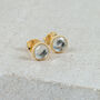 Barcelona April Birthstone Studs Crystal, thumbnail 1 of 4