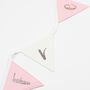 Personalised Rose Gold And Pink Name Bunting, thumbnail 3 of 8