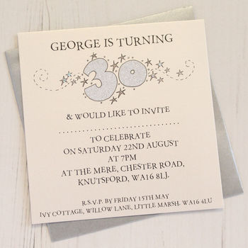 Personalised Pack Of Age Party Invitations, 4 of 10