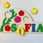Apples Personalised Educational Puzzle, thumbnail 2 of 2