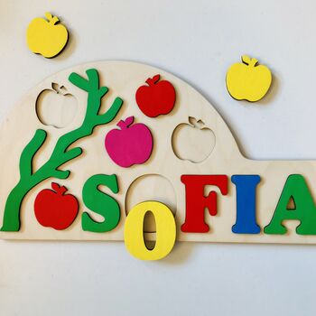 Apples Personalised Educational Puzzle, 2 of 2