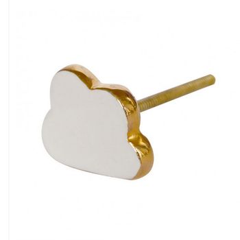 Cloud Shape Knob With Gold Rim, 3 of 4