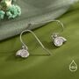 Sterling Silver Ammonite Shell Dangle Earrings, thumbnail 4 of 11