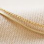 Stainless Steel Double Chain Bracelet In Gold Plating, thumbnail 3 of 5