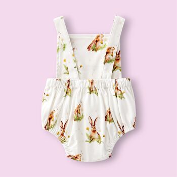 Easter Baby Dungaree Romper, 4 of 5