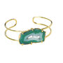 Green Gemstone Horizontal 'Summer Love' Cuff Bracelet, thumbnail 1 of 5