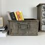 Industrial Vintage Galvanised Storage Box Or Planter, thumbnail 1 of 4