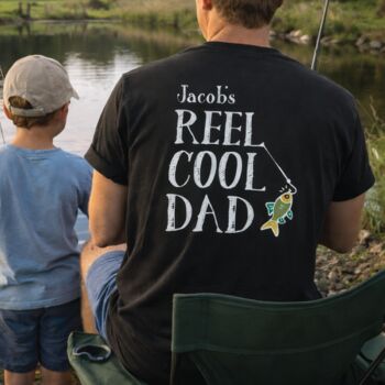 Personalised Reel Cool Dad Fishing T Shirt, 3 of 7