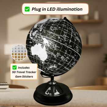 Travel Gift World Globe LED Lamp, 5 of 12