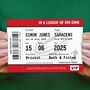 Personalised Rugby Ticket Card For Dad, thumbnail 1 of 3