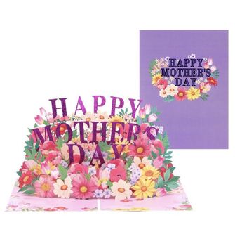 Pop Up 3D Floral Mothers Day Card, 2 of 4