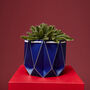 Origami Self Watering Eco Plant Pot: 18cm | Navy, thumbnail 2 of 10
