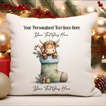 Personalised Christmas Highland Cow Family Gift Collection, 4 of 11