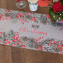 Merry Christmas Red Table Runner Two.5m, thumbnail 1 of 2
