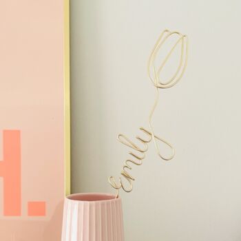 Personalised Wire Flower Keepsake Gift, 2 of 8