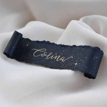 Personalised Celestial Wedding Place Name Card, 6 of 8