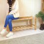 Wooden Hallway Bench With Shelving, thumbnail 3 of 7