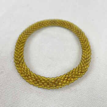 Fair Trade Handmade Glass Bead Tube Bracelets Mix Match, 9 of 12