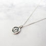 Sterling Silver Mini Lotus Charm Necklace, thumbnail 1 of 4