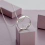 Personalised Thread Through Circle Necklace, thumbnail 5 of 10