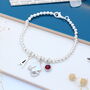 Personalised Graduation Cap Silver Bracelet Congratulations Gift, thumbnail 2 of 10