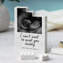 Personalised New Baby Bump Announcement Block For Dad, thumbnail 6 of 11