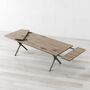 Kew Grey Extendable Solid Wood Dining Table, thumbnail 2 of 6