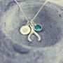 Personalised Lucky Wishbone Charm Necklace, thumbnail 2 of 7