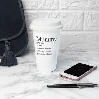 Personalised Definition Ceramic Travel Mug, 4 of 7
