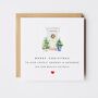 Personalised Festive Cream Door Christmas Card *Four Door Options, thumbnail 1 of 4