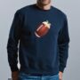 Personalised Christmas Pudding American Football Jumper, thumbnail 2 of 8