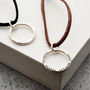 Personalised Message Leather Cord Necklace, thumbnail 2 of 6