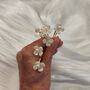 Set Of Six Pearl Flower Hair Pins, thumbnail 8 of 13