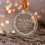 First Christmas As Mr And Mrs, Married Couple Bauble, thumbnail 8 of 10