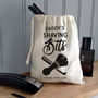 Men's Personalised 'Shaving Bits' Canvas Bag, thumbnail 1 of 6