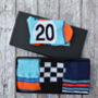 Racing Car Socks Available In Eight Colours, thumbnail 11 of 11