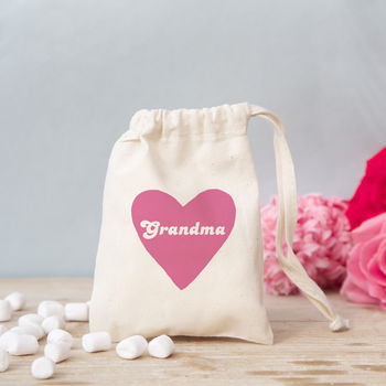 Retro Heart Gift Bag With Marshmallows, 2 of 2