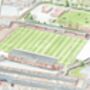 York City Bootham Crescent Stadium Art Print, thumbnail 2 of 3