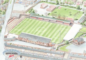 York City Bootham Crescent Stadium Art Print, 2 of 3