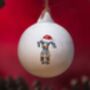 Dachshund Dapple Ceramic Bauble, thumbnail 1 of 2