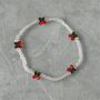 Handmade Cherry Beaded Bracelet, thumbnail 4 of 4